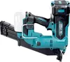 A cordless nail gun with a battery pack attached, shown from a side angle against a white background. Produktbild-Vorschau