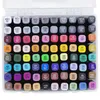 Set doppio di pennarelli in scatola con manico - 80 colori Anteprima dell’immagine prodotto 5