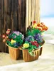 Pot de fleurs d'angle, set de 4 pots en terre cuite Pot de Voir les images du produit 7