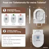 WC-Sitz D Form 46 x 36 cm Weiß Duroplast Toilettendeckel Produktbild-Vorschau 12