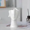 Vase Keramik weiß, Gesicht Kopf Deko Blumenvase Tischvase Produktbild-Vorschau 7