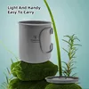 Kaffeetasse aus Titanlegierung mit Deckel, Camping-Becher Produktbild-Vorschau 4