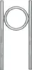 Fahrradanlehnbügel 115 x 53 cm Stahl feuerverzinkt Ø 60 mm Produktbild-Vorschau 1