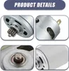 A collage of four close-up images showing details of an electric motor. Produktbild-Vorschau