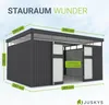 Juskys Metall Gerätehaus Luzern 12 m² - wetterfest & Produktbild-Vorschau 4