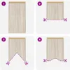 vidaXL String závesy 2 ks 100 x 250 cm béžová Náhľad obrázku produktu 5