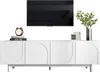Merax Armoire TV avec 4 portes et étagères réglables, Voir les images du produit 10