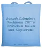 Mr. & Mrs. Panda Shopping Tasche Spruch Auszubildender Produktbild-Vorschau 1
