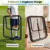 COSTWAY Fußball Rebounder Klappbar, Rückprallwand mit 4 Produktbild-Vorschau 6