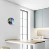 Glasuhr Wanduhr Küchenuhr Echt-Glas 30fi cm Orchidee Spa Produktbild-Vorschau 5