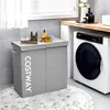 COSTWAY 115L cesto portabiancheria con coperchio, Anteprima dell’immagine prodotto 7