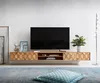 DELIFE Lowboard Fevo 240 cm Akazie Natur 4 Türen schwebend Produktbild-Vorschau 2
