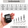 Angelwirbel im Set inkl. Box, Duo-Lock Snap, 8-28kg, Angel Produktbild-Vorschau 4