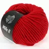 A ball of red yarn on a white background. Produktbild-Vorschau