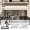 tectake® Klemmmarkise mit Handkurbel einfache Montage Produktbild-Vorschau 3