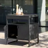 Cucina da esterno modulare in acciaio con 2 ante, 80cm, Anteprima dell’immagine prodotto 4