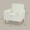 Fauteuil de salon Fauteuil rembourré capitonné avec Voir les images du produit 3