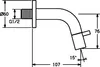 Hansa Nova Style Wand-Auslaufventil Ausladung 107mm chrom, Produktbild-Vorschau 4