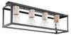 Globo Lighting Deckenleuchte Metall schwarz matt, Holz Produktbild-Vorschau 1