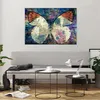 Bilder auf glas - Schmetterling Abstraktion - 100x70cm - Produktbild-Vorschau 6