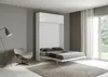 140 Kentaro White Ash Bett mit aufklappbarer Schrankwand Produktbild-Vorschau 3