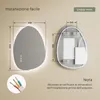 S'AFIELINA 60×45 cm Lustro asymetryczne LED - Lustro Podgląd zdjęcia produktu 26