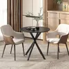 HOMCOM Eettafel, keukentafel voor 2 personen in industriële Productafbeelding-voorbeeld 2