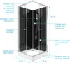 Cabine de douche carrée 80x80x195 - Portes coulissantes en Voir les images du produit 4