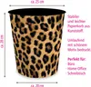 itenga Papierkorb - Motiv LEOPARD Muster - ca. 11 Liter Produktbild-Vorschau 2