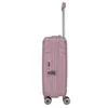 A pink suitcase with a telescopic handle and wheels, shown in profile against a white background. Produktbild-Vorschau