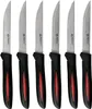 Coltelli da bistecca Alpina 23 cm 6 pezzi Nero/Rosso Anteprima dell’immagine prodotto 1