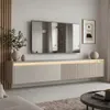 Modernes TV-Lowboard 170 cm LUMI IV Kaschmir Matt - Produktbild-Vorschau 2