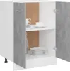 vidaXL Unterschrank Lyon Betongrau 60x46x81,5 cm Produktbild-Vorschau 3