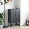 vidaXL Highboard antracit 68x39x111,5 cm oceľ Náhľad obrázku produktu 3