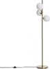 Stehlampe Metall und Glas Moonlight Brass Round 3 Strahler Produktbild-Vorschau 1