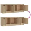 vidaXL Szafka pod TV dąb sonoma 102x35x36,5 cm materiał Podgląd zdjęcia produktu 10