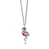 Herzengel HEN-FLAMINGO Mädchen Collier Flamingo Silber pink Produktbild-Vorschau 2