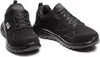 A pair of black SKECHERS sneakers shown from a slightly angled front view on a white background. Anteprima dell’immagine prodotto