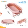 moovkee Babybadewanne Faltbar 80 cm Dunkel Rosa mit Produktbild-Vorschau 2