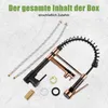 UnboxG Küchenarmatur Schwarz-Roségold aus massivem Messing Produktbild-Vorschau 9