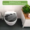 WC Sitz mit Absenkautomatik D Form Motiv Schwarze Steine Produktbild-Vorschau 2