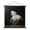 MuchoWow® Textilposter Pferde - Schwarz - Porträt 90x90 cm Produktbild-Vorschau 1