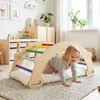 COSTWAY 3 v 1 Montessori lezecký oblúk s vankúšom, lezecký Náhľad obrázku produktu 2