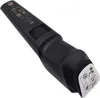 A black electric trimmer is shown from a diagonal angle against a white background. Podgląd zdjęcia produktu