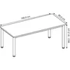 Scrivania HS19, 180 x 80 cm Anteprima dell’immagine prodotto 10