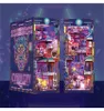 Puzzle 3D, Book Nook Cyber City, legno, Tonecheer, 284 Anteprima dell’immagine prodotto 3