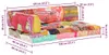 vidaXL Palettensofa-Auflage Mehrfarbig Stoff Patchwork Produktbild-Vorschau 7
