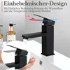 Wasserhahn Bad Schwarz Waschtischarmatur Armatur Produktbild-Vorschau 2