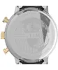 The back of a watch with engraved text and a globe graphic. Podgląd zdjęcia produktu