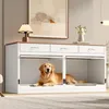Trasportino per cani, struttura in legno e metallo, per 2 Anteprima dell’immagine prodotto 5